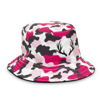 Chapéu Bucket Dupla Face Camuflado e Preto 
